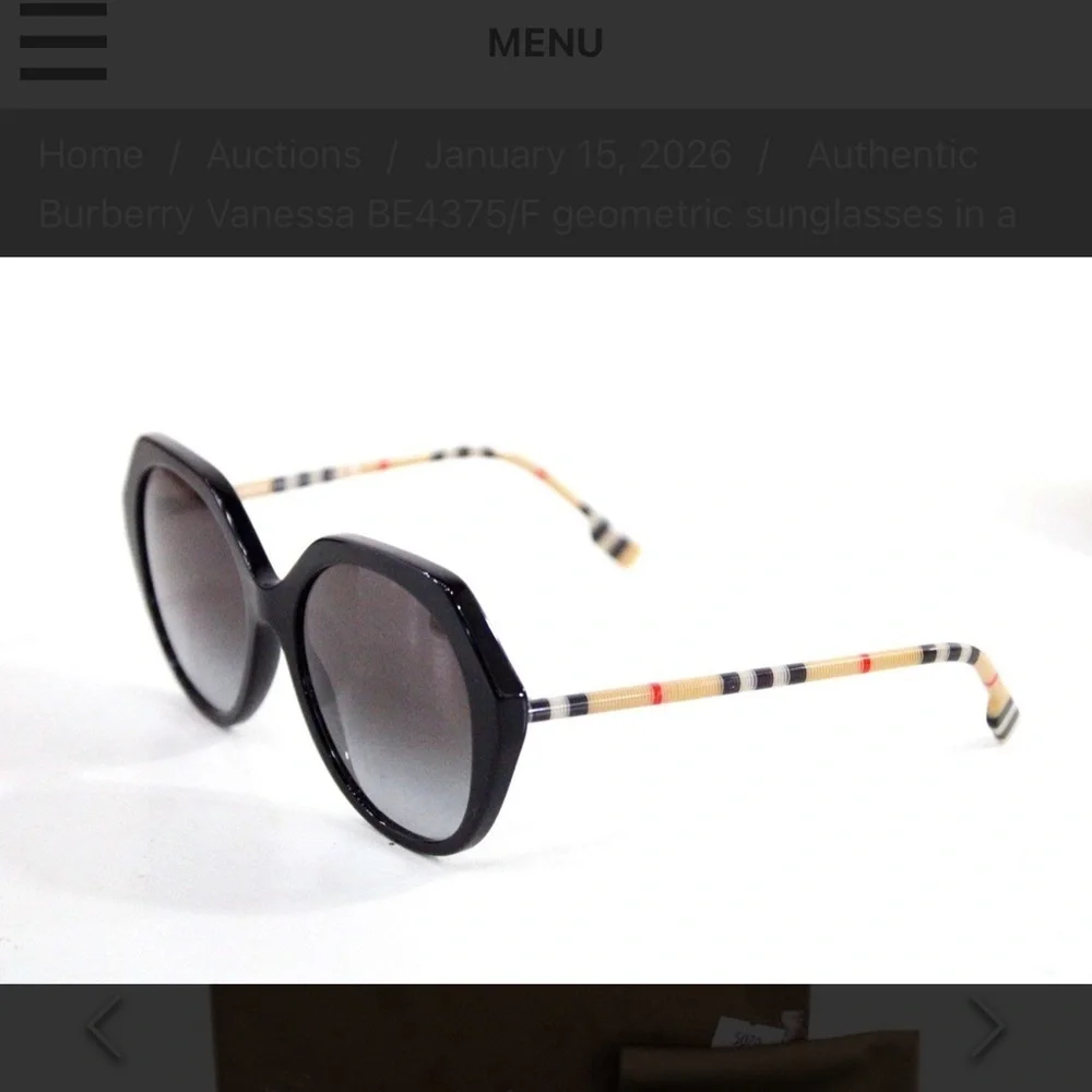 Authentic Burberry Vanessa BE4375/F geometric sunglasses